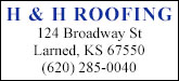 H & H Roofing Sponsorship Banner